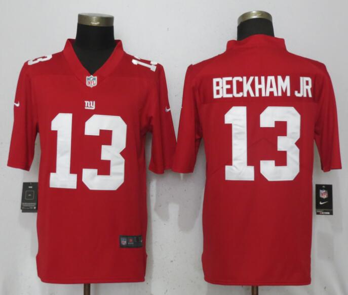 Men New York Giants #13 Beckham jr Red Vapor Untouchable Playe Nike Limited NFL Jerseys->new york giants->NFL Jersey